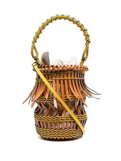 LOEWE сумка-ведро с бахромой