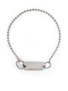 MM6 Maison Margiela колье с гравировкой логотипа