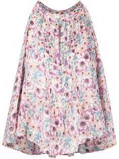 Isabel Marant Étoile блузка без рукавов с цветочным принтом и драпировкой