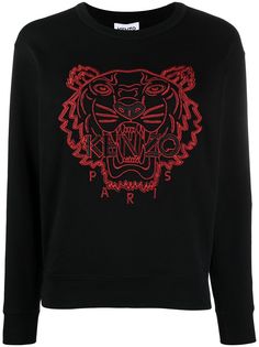 Kenzo толстовка с вышивкой Tiger