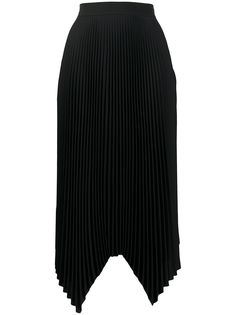 Tory Burch юбка миди с асимметричным подолом и плиссировкой