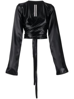 Rick Owens топ с V-образным вырезом и запахом