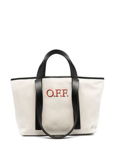 Off-White сумка-тоут с логотипом