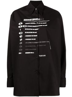 MM6 Maison Margiela рубашка с логотипом
