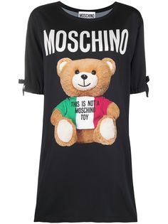 Moschino платье-футболка с принтом Teddy Bear