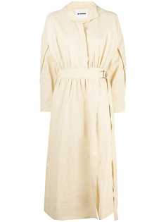 Jil Sander платье с запахом и поясом