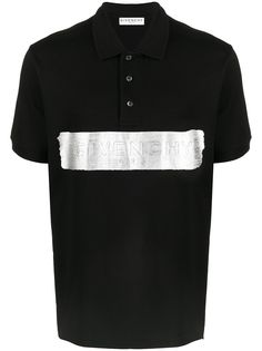 Givenchy рубашка поло с тисненым логотипом