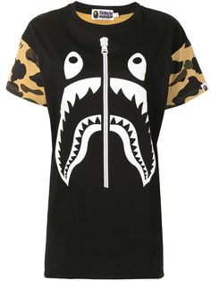 A BATHING APE® платье-футболка с камуфляжным принтом