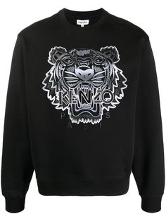 Kenzo толстовка с вышивкой Tiger