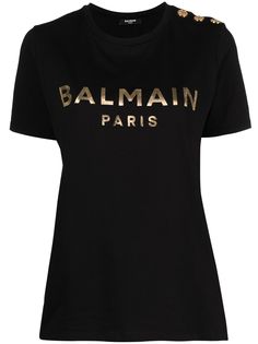 Balmain футболка с короткими рукавами и логотипом