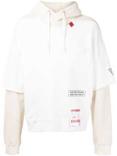 Maison Mihara Yasuhiro многослойное худи фактурной вязки