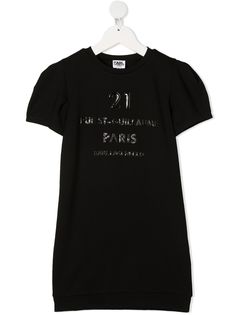 Karl Lagerfeld Kids платье-футболка с пышными рукавами