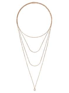 Raphaele Canot золотое ярусное колье Diamond Foundry x Dover Street