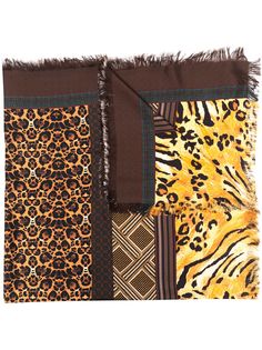 Pierre-Louis Mascia Aloeuw animal-print silk scarf