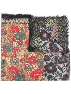 Pierre-Louis Mascia panelled-print silk scarf