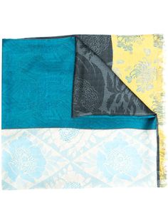 Pierre-Louis Mascia jacquard panelled silk scarf