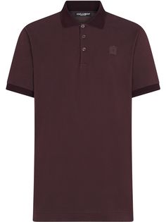 Dolce & Gabbana рубашка поло с нашивкой DG
