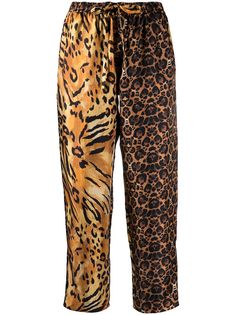 Pierre-Louis Mascia leopard-print silk trousers