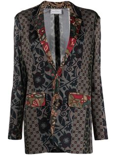 Pierre-Louis Mascia floral-print silk blazer