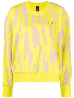 adidas by Stella McCartney SW zebra-pattern sweatshirt