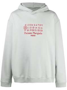 Maison Margiela numbers-embroidered oversize hoodie