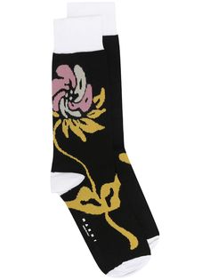 Marni носки с цветочным узором