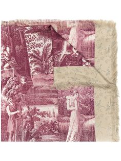 Pierre-Louis Mascia panelled-pattern silk scarf