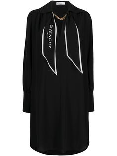 Givenchy платье-рубашка с логотипом