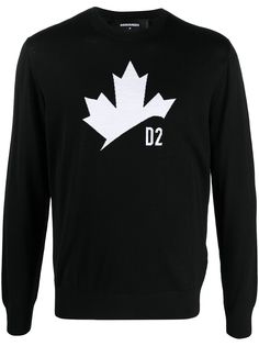 Dsquared2 джемпер вязки интарсия с логотипом