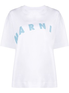 Marni футболка оверсайз с логотипом