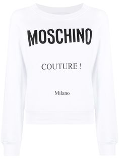 Moschino толстовка с круглым вырезом и логотипом