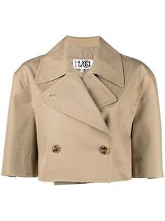 MM6 Maison Margiela укороченный двубортный блейзер