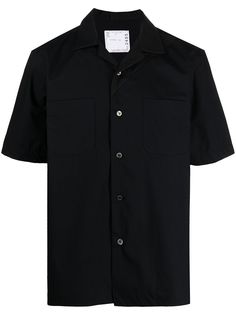 Sacai рубашка с короткими рукавами