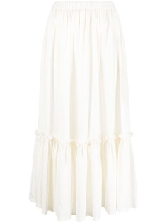 Etro ярусная юбка миди