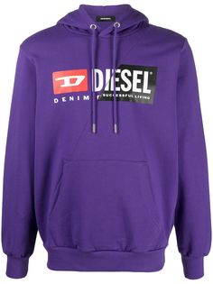 Diesel худи с кулиской и логотипом