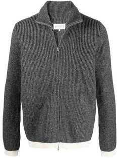 Maison Margiela флисовый кардиган в рубчик на молнии