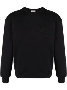 Moncler толстовка с вышитым логотипом