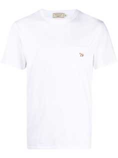 Maison Kitsuné футболка с накладным карманом и логотипом