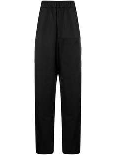 Jil Sander брюки широкого кроя с эластичным поясом