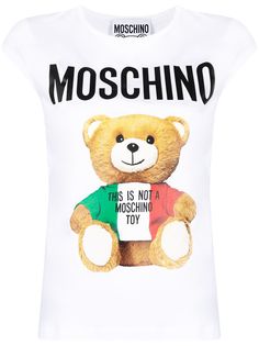 Moschino толстовка Italian Teddy Bear с круглым вырезом