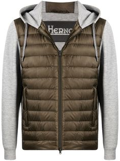 Herno пуховик со вставками