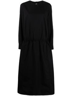 Marni платье с заниженной талией и длинными рукавами
