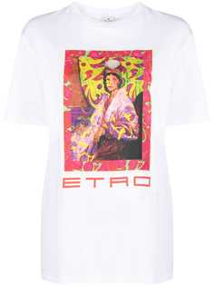 Etro футболка с архивным принтом
