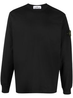 Stone Island топ из джерси с длинными рукавами