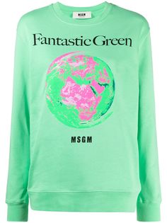 MSGM толстовка Fantastic Green