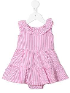 Ralph Lauren Kids полосатое платье с оборками