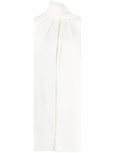 Alexander McQueen расклешенное платье с шарфом