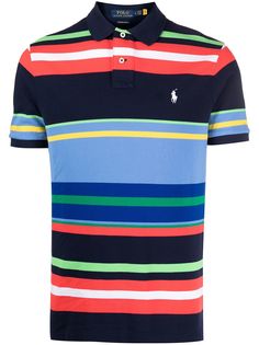 Polo Ralph Lauren полосатая рубашка поло с вышитым логотипом