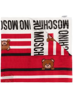 Moschino шарф Teddy с логотипом