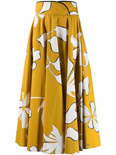 Gentry Portofino юбка миди А-силуэта с цветочным принтом